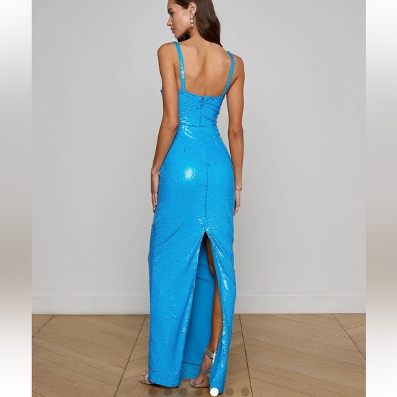 L’agence Karma Sequin Maxi Dress - Picture 2 of 6
